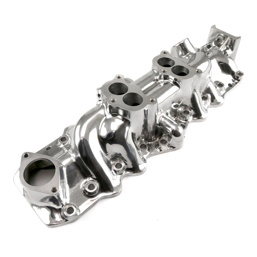 Muscle Car Inlet Ford Flathead 1932-1948 Twin Carb Aluminum Intake Manifold Polished ...