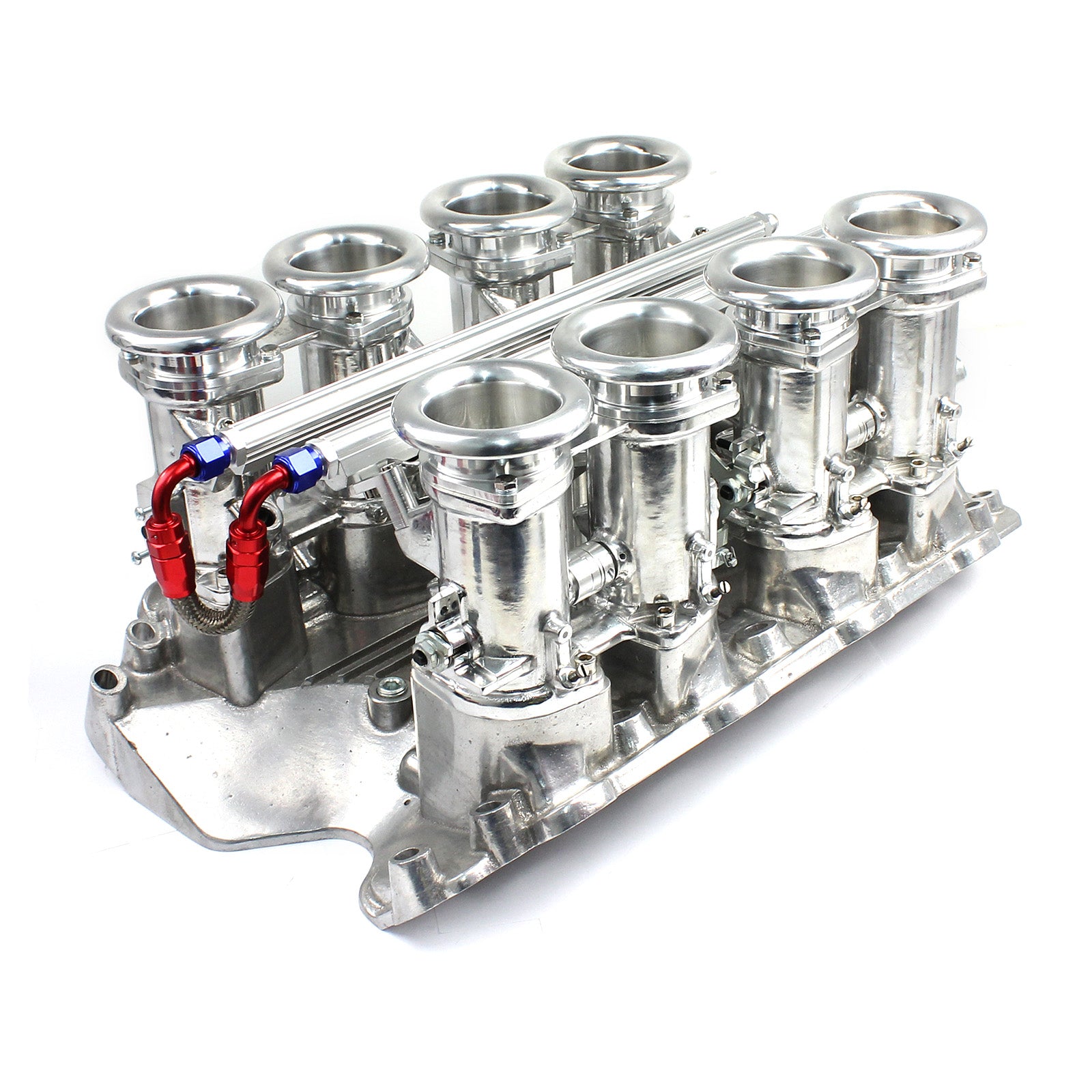 Stack Intake Tubes Holden 304 Downdraft EFI Stack Intake Manifold System Complete Polishe ...